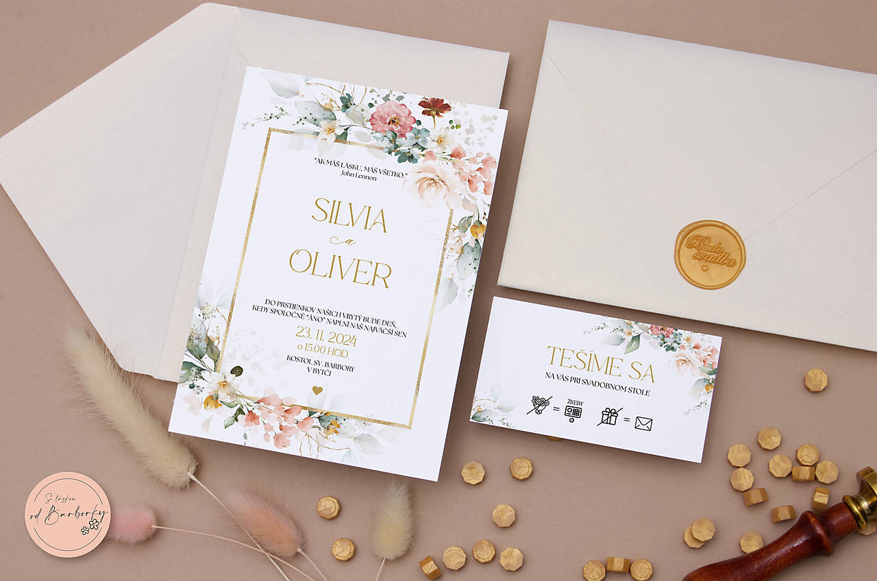 Svadobné oznámenie D#12