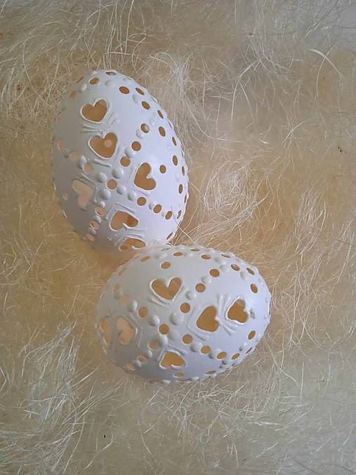 Dekorácie - Dierkavé kraslice-madeirové - 17217502_