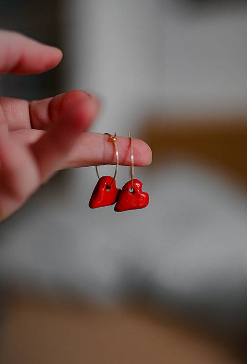 Náušnice - Náušnice Srdcia - 17219536_