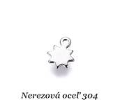 Komponenty - Mini kvietok /M8279/ - nerezová oceľ 304 - 17220277_