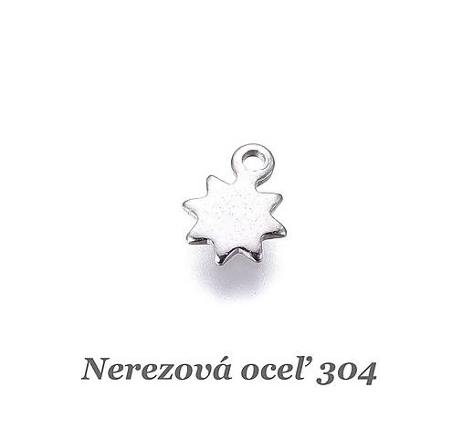Komponenty - Mini kvietok /M8279/ - nerezová oceľ 304 - 17220277_