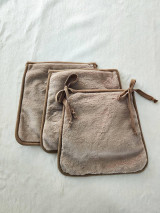 Úžitkový textil - VLNIENKA prehoz na rohovú lavicu a kreslá VELVET acryl Cappuccino dvojitý ušijeme podľa vlastných rozmerov - 17221110_