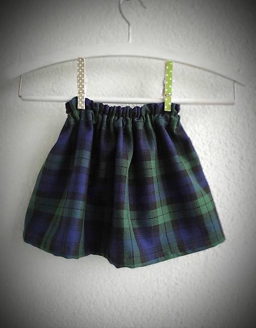 Detské oblečenie - Mini sukienka s motívom škótskej kocky - 17221492_