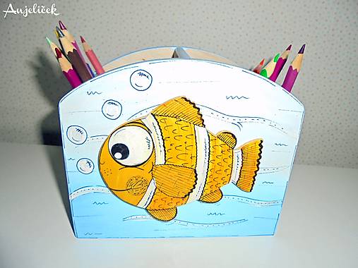 Dekorácie - Stojan - na ceruzky - 17220191_