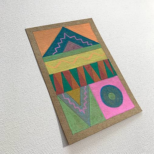 Grafika - Pohľadnice (Pohľadnica - Geometria I) - 17222962_