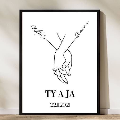 Grafika - Personalizovaný obraz LÁSKA Svadba PDF - 17222943_