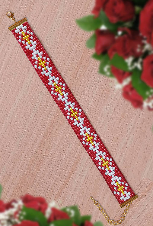 Náramky - Pre Lenu - korálkový náramok  - 17222730_