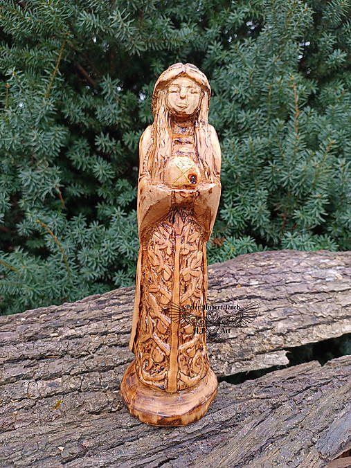 Sochy - Živa - soška bohyne - Goddess wooden statue - 17227334_