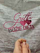 Dekorácie - Zápich do torty na krst s menom (Meno, dátumy, Božie dieťa) - 17226620_