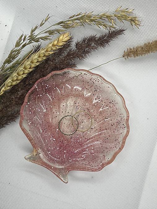 Nádoby - Živicová miska “Mušľa” - 17226873_