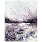 Obrazy - Akvarel - Silence over the lake - 17227935_