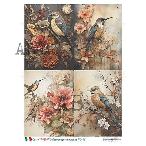 Papier - Ryžový papier 96 AB/ A4 - 17230636_
