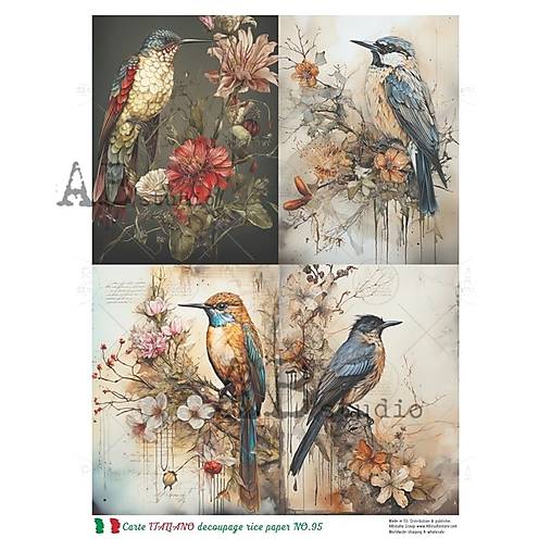 Papier - Ryžový papier 95 AB/ A4 - 17230639_