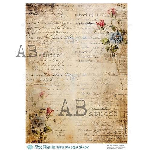 Papier - Ryžový papier 503 AB/ A4 - 17230653_