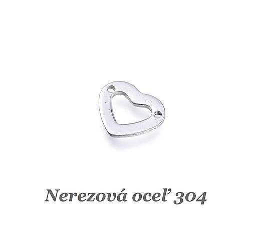Komponenty - Medzikus srdce /M7139/ - nerezová oceľ 304 - 17229944_