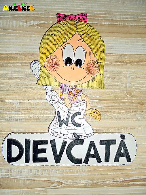 Tabuľky - Menovka - WC dievčatá - 17230175_