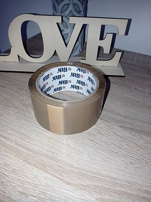 Farby-laky - Lepiaca páska hnedá - 17228978_