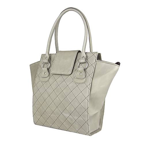 Kabelky - Kožená luxusná kabelka v modro šedej farbe - 17229149_