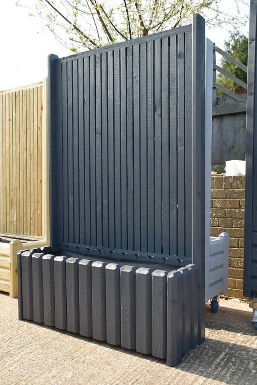 Nádoby - Dĺžka 260cm -Záhon so zástenou VERTIK A180  - 17228212_