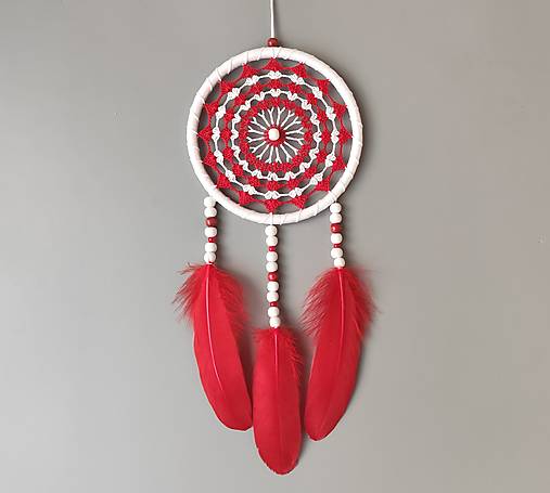 Dekorácie - Lapač snov 15 x 40 cm - 17231903_