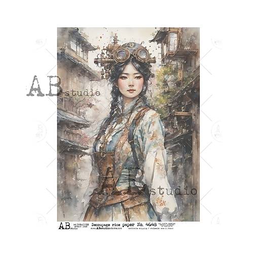 Papier - Ryžový papier 4648 AB/ A4 - 17233852_