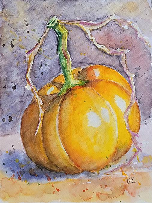 Obrazy - Tekvica (18 x 24 cm) - 17235474_