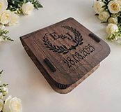 Úložné priestory & Organizácia - Krabička na USB tmavá - 17235369_