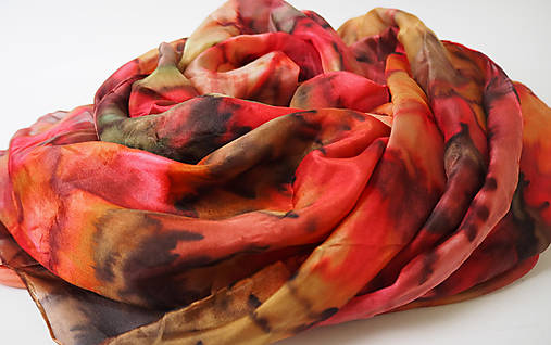 Šály a nákrčníky - šál red 180x90cm - 17234912_