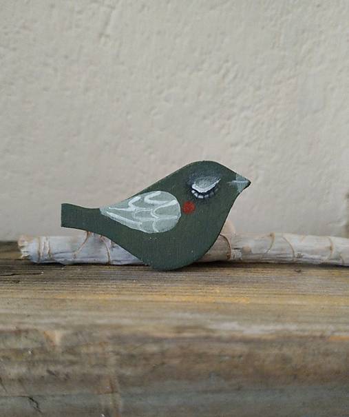 Brošne - Broška vtáčia.  - 17237104_