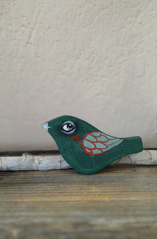 Brošne - Broška vtáčia. - 17237116_