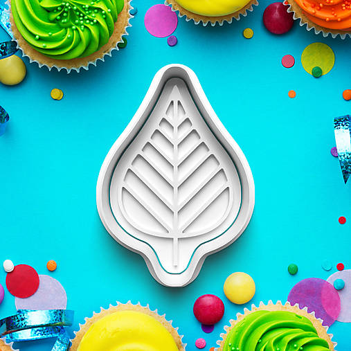 Príbory, varešky, pomôcky - Vykrajovátko s pečiatkou Listy 662 (1ks Vykrajovačka s pečiatkou 662-2) - 17238873_