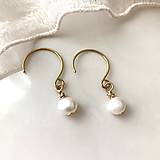 Náušnice - Náušnice so sladkovodnou perlou - 17237698_