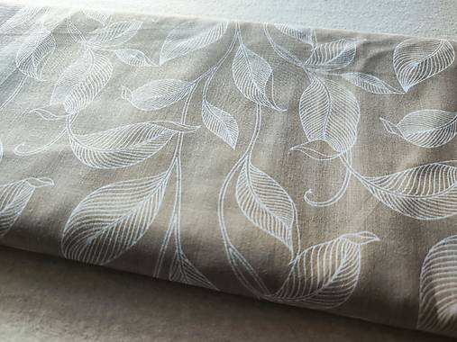 Textil - VLNIENKA DEKA a PRIKRÝVKA 100 % merino top super LÍSTOČKY veľké béžové - 17243087_