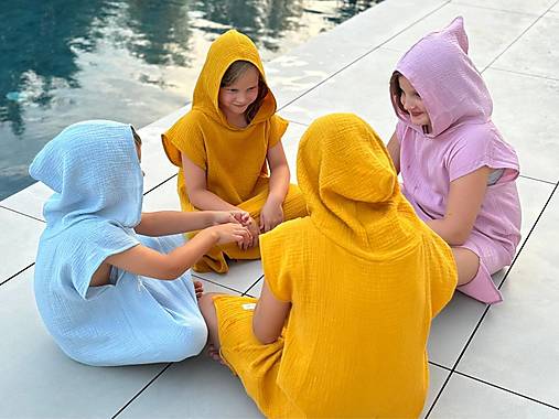 Iné oblečenie - Dospelácke plážové pončo (Ružové - dámske S/M) - 17241872_