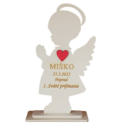 Darček na prvé sväte prijímanie stojan s menom