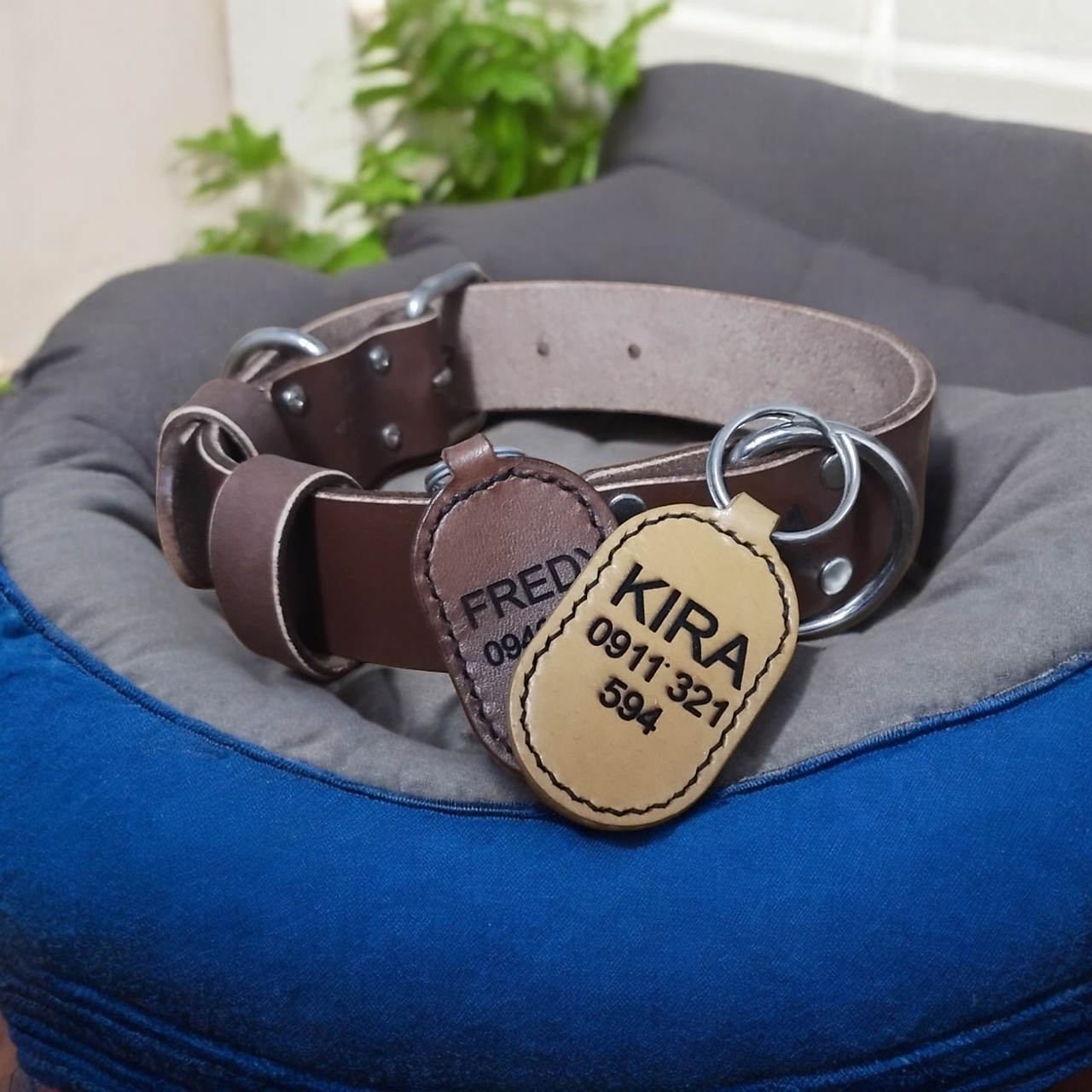 Kožené štítky pre psíkov