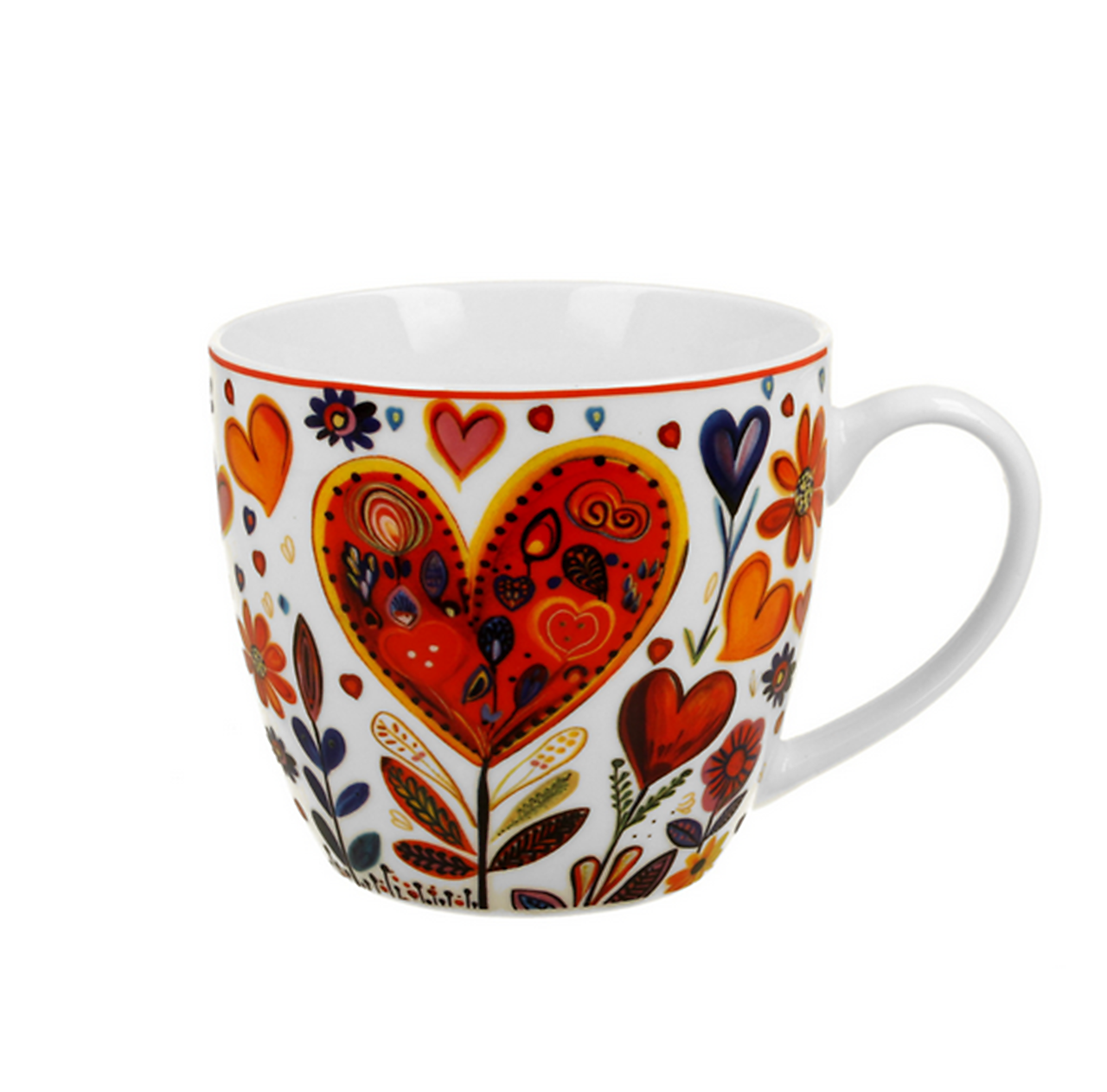 Hrnček Colorful Hearts 460ml