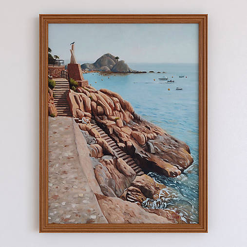 Obrazy - Obraz "Mesto Tossa de Mar, Španielsko" - 17242791_