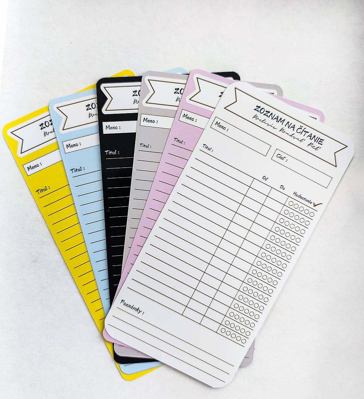 Záložka do knihy - Zoznam na čítanie