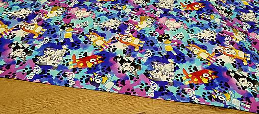 Textil - Teplákovina- Digitálna potlač - Bluey- cena za 10 centimetrov - 17245237_