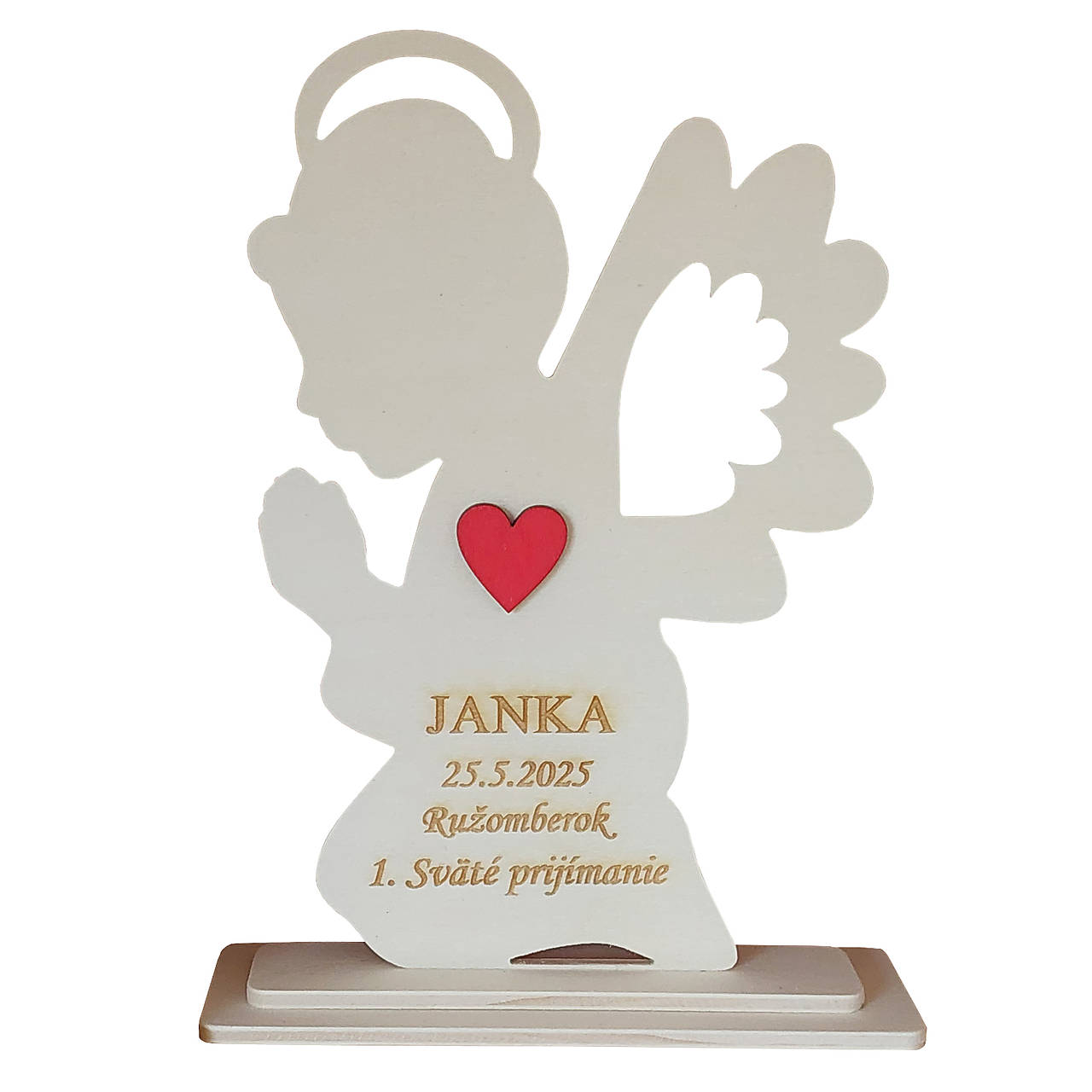 Prvé sväte prijímanie stojan s menom