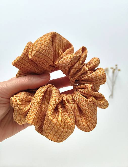 Basic MAXI scrunchie (Oranžová)