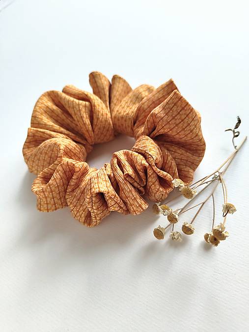 Basic MAXI scrunchie (Oranžová)