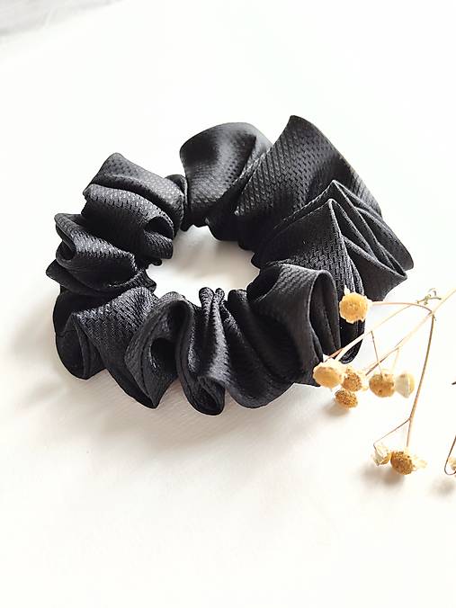 Basic MAXI scrunchie (Čierna)