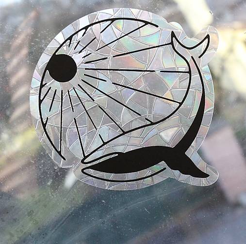 Dekorácie - Lapač slnka - vytvorte si doma dúhu - veľryba - 17245307_