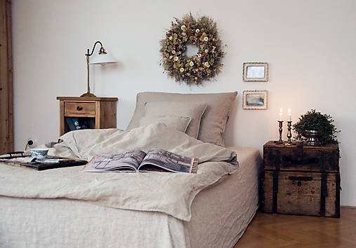 Úžitkový textil - Lněné povlečení režné - 17243876_