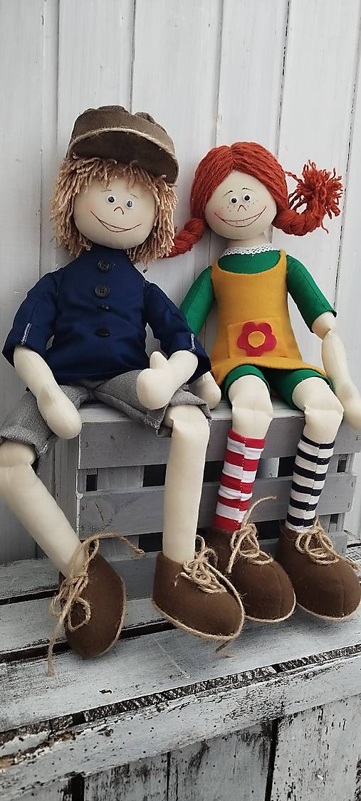 Dekorácie - Pipi a Emil - 17244340_