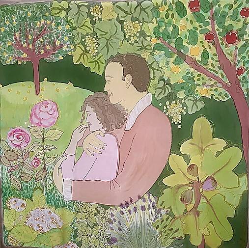 Obrazy - Záhradný raj pre dvoch - 17249173_