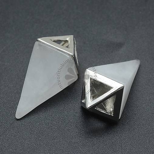 Minerály - (3136) Kyvadlový prívesok z krištálu, 30x15 mm - 1 ks - 17249122_