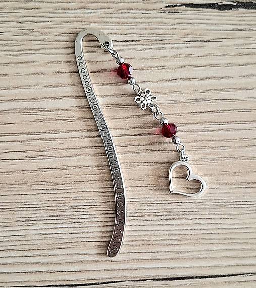 Papiernictvo - Záložka do knihy - srdce - 17247168_